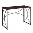 thumbnail image 3 of Convenience Concepts Nova Folding Desk in Espresso Wood Finish and Metal Frame, 3 of 6