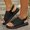 Black, variant on Viluyesy Women's Flatform Sandals, Soft Sole Ankle Buckle Mesh Breathable Slingback Comfortable Walking Shoes Black 6