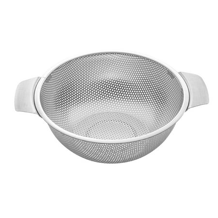 

1pc Stainless Steel Drain Basket Dish Washing Basin Fruit Dish Drain (Silver)