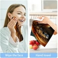 thumbnail image 7 of Coolnut 6PCS Fierce Lion Towels Cotton Washcloths Set,Quick Drying & Absorbent Soft Bathroom Hand Towel Lightweight & Portable Fingertip Towel Decor Gift, 7 of 7
