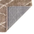 thumbnail image 6 of Unique Loom Soft Touch Shag Collection Area Rug - Dora (2' 7" x 10' Runner Khaki/Ivory), 6 of 7