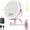 20x-rose Gold, variant on 9" Wall Mounted Lighted Makeup Mirror,4000mAh Rechargeable Double Sided 1X/20X Magnifying Mirror with Light,Touch Dimmable,Extended Arm 360 Rotation Wall Mounted Makeup Mirror 3 Color Lights-Gold