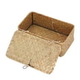 thumbnail image 5 of OTVIAP Simple Large Capacity Dustproof Soft Woven Seagrass Storage Basket with Lid, Rectangular, 5 of 8