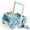 Blue, variant on Costway 2-In-1 Montessori Wooden Baby Walker with Learning Activities Adjustable Speed
