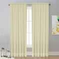 thumbnail image 3 of Chanana Translucent Curtains 72 Inches Long 1 Panel, Transparent Voile Sheer Curtain Double Rod Pocket Gauze Drapes for Living Room Bedroom Window Sliding Glass Door Treatment, W52 x L84, 3 of 7