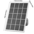 thumbnail image 4 of 3W 5V Solar Charging Panel 9.8ft Charging Cable 2Pin Solar Charging Board for Surveillances Camera Street Solar Lamp, 4 of 8