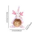thumbnail image 4 of Cesta para guardar dulces, contenedor para refrigerios y azúcar de Navidad, accesorio para regalo de Navidad coleccionable Estatua de ciervo, 4 of 7