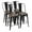 Black, variant on YRLLENSDAN Modern Bar Stool Set of 4 Counter Height Barstool with Back 24 Inches Seat Height Industrial Bar Chairs Indoor Outdoor Metal Kitchen Stools Restaurant Patio Stool Stackable, Bronze
