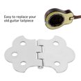 thumbnail image 1 of FLAMEEN Metal Guitar Tailpiece Musical Instrument Accessory Silver For 3-String Cigar Box Guitars,3-String Guitar Tailpiece,Guitar Accessory, 1 of 8