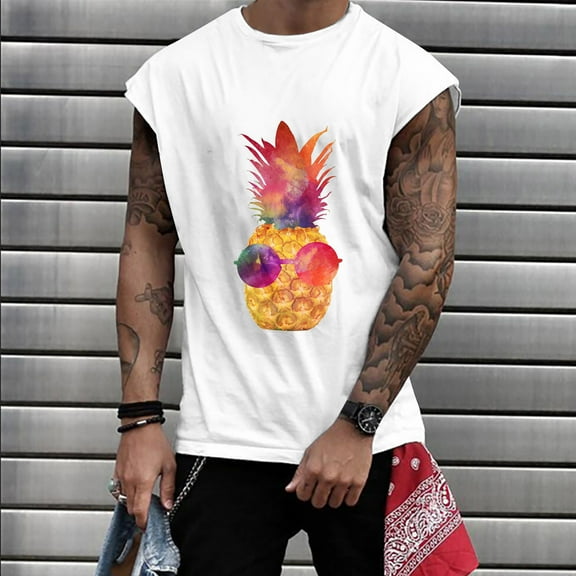 Tank Tops Beach Men Mens 3D Print Tank Top Summer Casual Novelty Polyester Gym Workout Bodybuilding Tank Tops Gym Muscle Tee Bodybuilding Fitness Sleeveless T Shirts