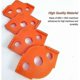 thumbnail image 4 of Lot of 4 Jig for Wood Router On Table. R5 - R40 Template Work Cutout Corner Radius Routing Accessories. Half Circle Ripper Guide Jig (Orange), 4 of 4
