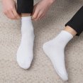 thumbnail image 4 of Women's Casual Crew Socks, Women's Value, Crew Soft Moisture-Wicking Socks-white, 4 of 5