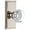Polished Nickel, variant on Grandeur Chambord Crystal Door Knob with Carre Plate