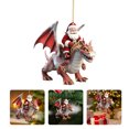 thumbnail image 1 of Decoraciones Navideñas Dragón Dibujos Animados Acrílico para Fiesta Navidad (B), 1 of 9