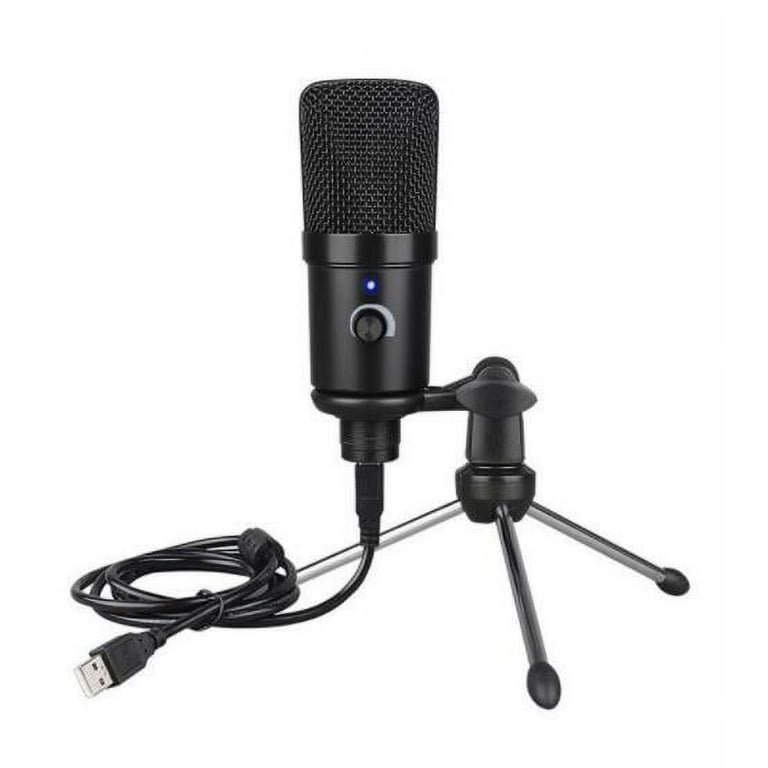 FIFINE USB Microphone, Metal Condenser Recording Microphone for Laptop MAC  or Windows Cardioid Studio Recording Vocals, Voice Overs,Streaming