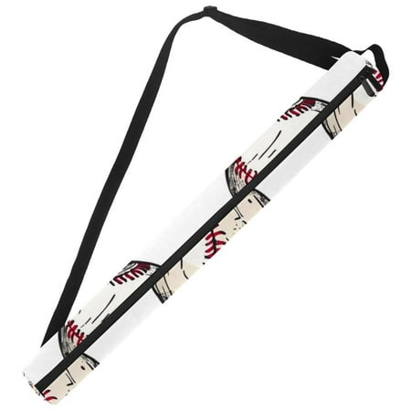 

Guantierendiy Baseball Ball Background Oxford Fabric Golf Beer Bag with Adjustable Shoulder Strap Double Zipper Golf Cooler Bag for 7 Cans Keep Cold Great Golf Gift