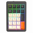 thumbnail image 1 of Teclado Numérico Inalámbrico M21 Bluetooth 2.4G de Doble Modo, 21 Teclas, Retroiluminación RGB, Teclas de  Colores, Numpad para Laptop PC A, 1 of 1