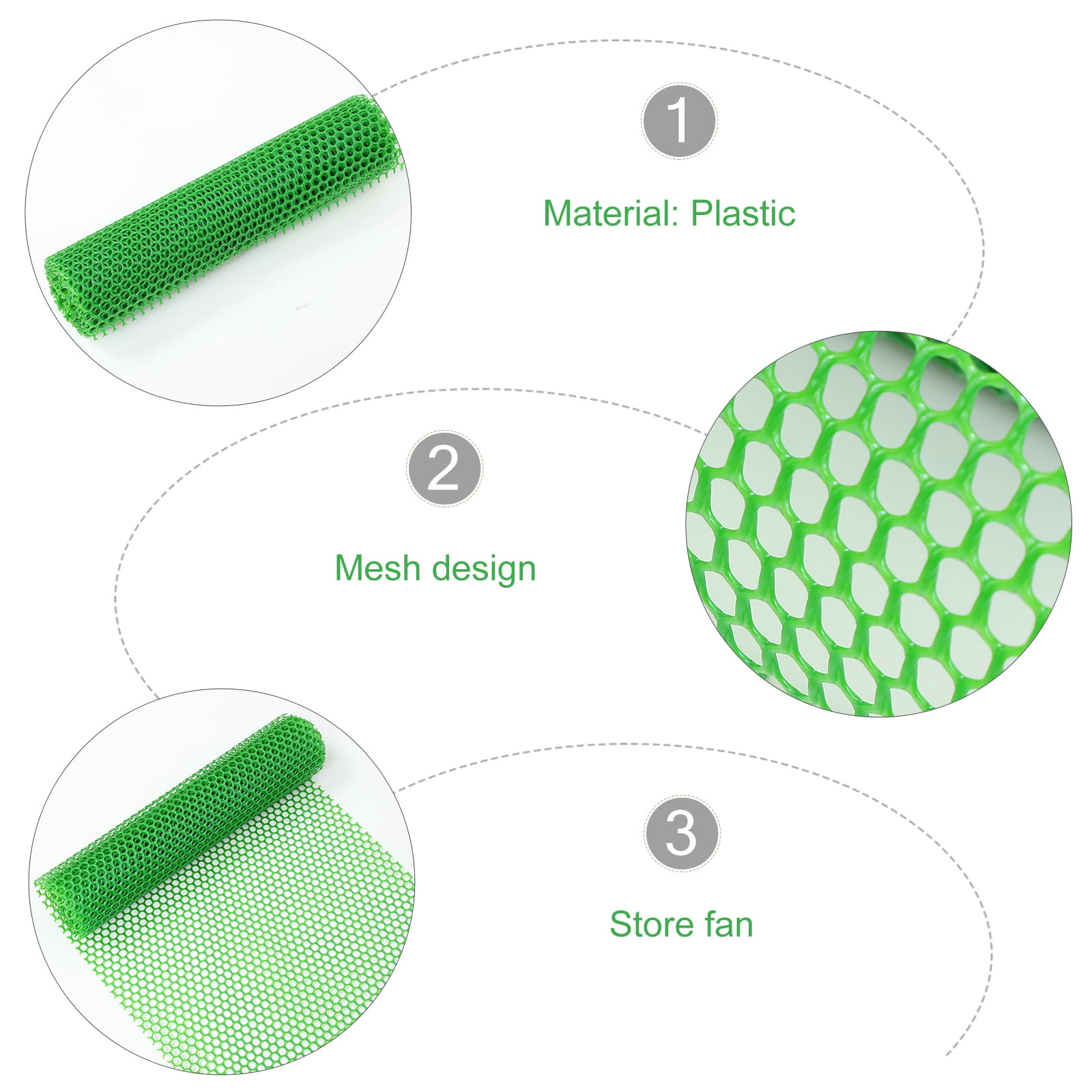 2 Rolls Chicken Wire Frame Mesh Plastic Fence Garden Netting
