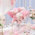 thumbnail image 3 of JUMRHFAN Pampas Grass Pink Decor 17.7 inch 6pcs, Faux Pampas Grass Home Decor, Artificial Pampas Grass Blush Fake Pampas, Short Vase Room, 3 of 8