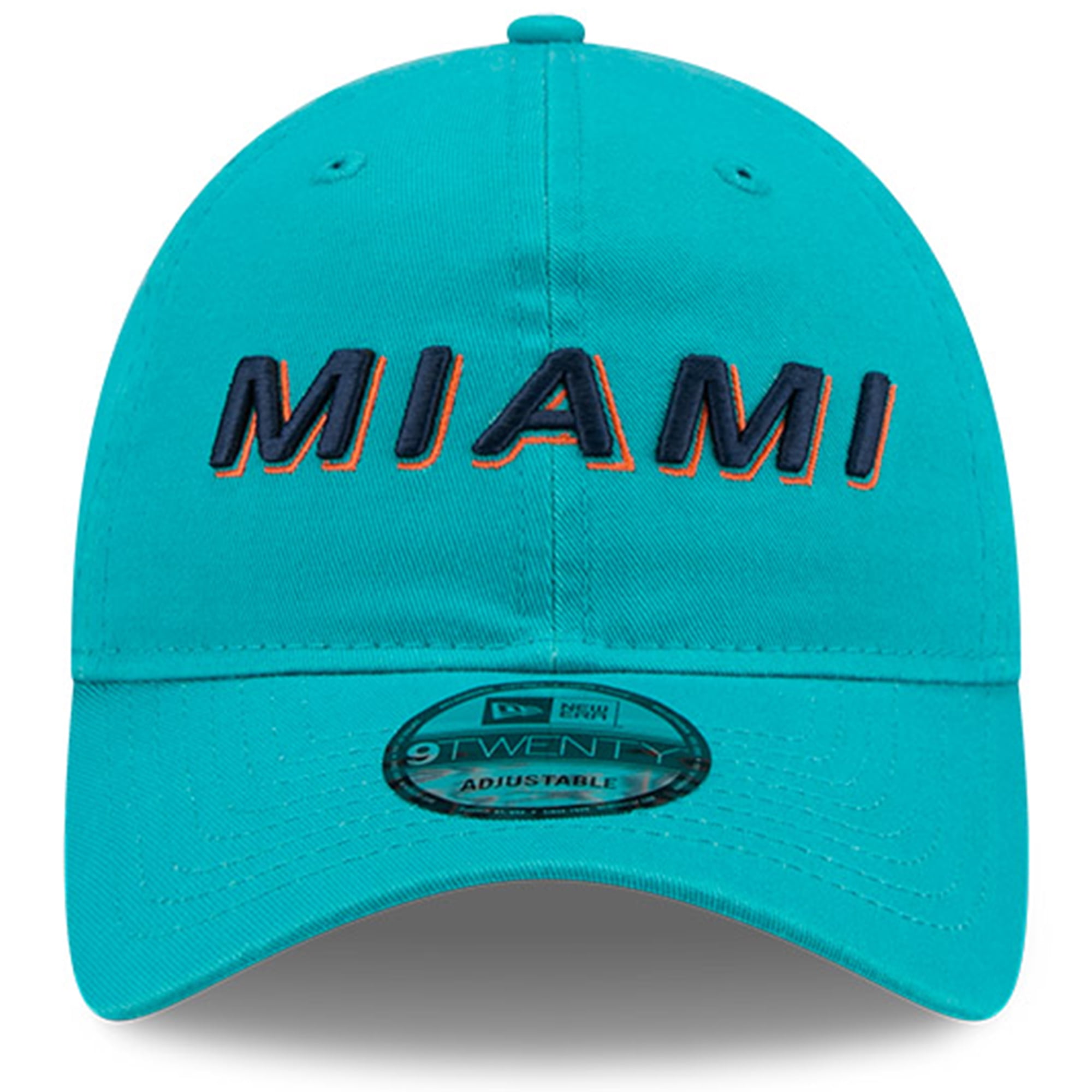 Men's New Era  Aqua Miami Dolphins 2025 Rivalries Collection Team 9TWENTY Adjustable Hat