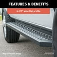 thumbnail image 5 of ARIES 2055543 RidgeStep Black Steel 6-1/2 x 75-Inch Truck Running Boards, Select Nissan Titan, 5 of 6