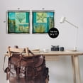 thumbnail image 4 of Stupell Industries Maritime Summer Collage Landscape Painting Gray Floater Framed Canvas Art Print Wall Art, 18 x 18, Set of 2, 4 of 10