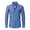 Dark Blue, variant on Men's Windowpane Check Button Down Shirt, Long Sleeve Tailored Fit Business Casual Dress Shirt