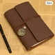 thumbnail image 2 of 2 Unidades De Cuaderno De Hojas Sueltas Estilo Vintage Con Encuadernación Creativa, Cuaderno De Contabilidad, Cuaderno, Bloc De Notas De Cuero, Cuaderno Pequeño, 2 of 4
