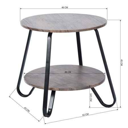 Furniture R Small Coffee Table Contemporary Round Side End With Storage Brown Canada Furniture R Small Coffee Table, Round Nesting Tables With Storage