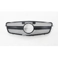 thumbnail image 4 of Black/Silver AMG Stlye Front Grille For Mercedes-Benz W212 E Class 2009-2013 E300 E350 E200 Upper Bumper Hood Mesh Grid Grills, 4 of 6
