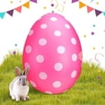 thumbnail image 2 of Huevos de Pascua Inflables, Huevos de Pascua, Decoración de Pascua, Huevos de Pascua para Colgar Al Aire Libre, Decoración de Huevos de Pascua, Rosa Roja, 2 of 5