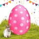 thumbnail image 2 of Huevos de Pascua Inflables, Huevos de Pascua, Decoración de Pascua, Huevos de Pascua para Colgar Al Aire Libre, Decoración de Huevos de Pascua, Rosa Roja, 2 of 5
