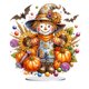 thumbnail image 4 of Adornos Acrílicos Golden Retriever Halloween Con Forma Especial, 4 of 7