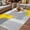 Yellow, variant on Red Grey Outdoor Rug for Patio/Deck/Porch, Non-Slip Large Area Rug 5 x 8 Ft, Abstract Geometric Color Block Oil Painting Indoor Outdoor Rugs Washable Area Rugs, Reversible Camping Rug Carpet Runner