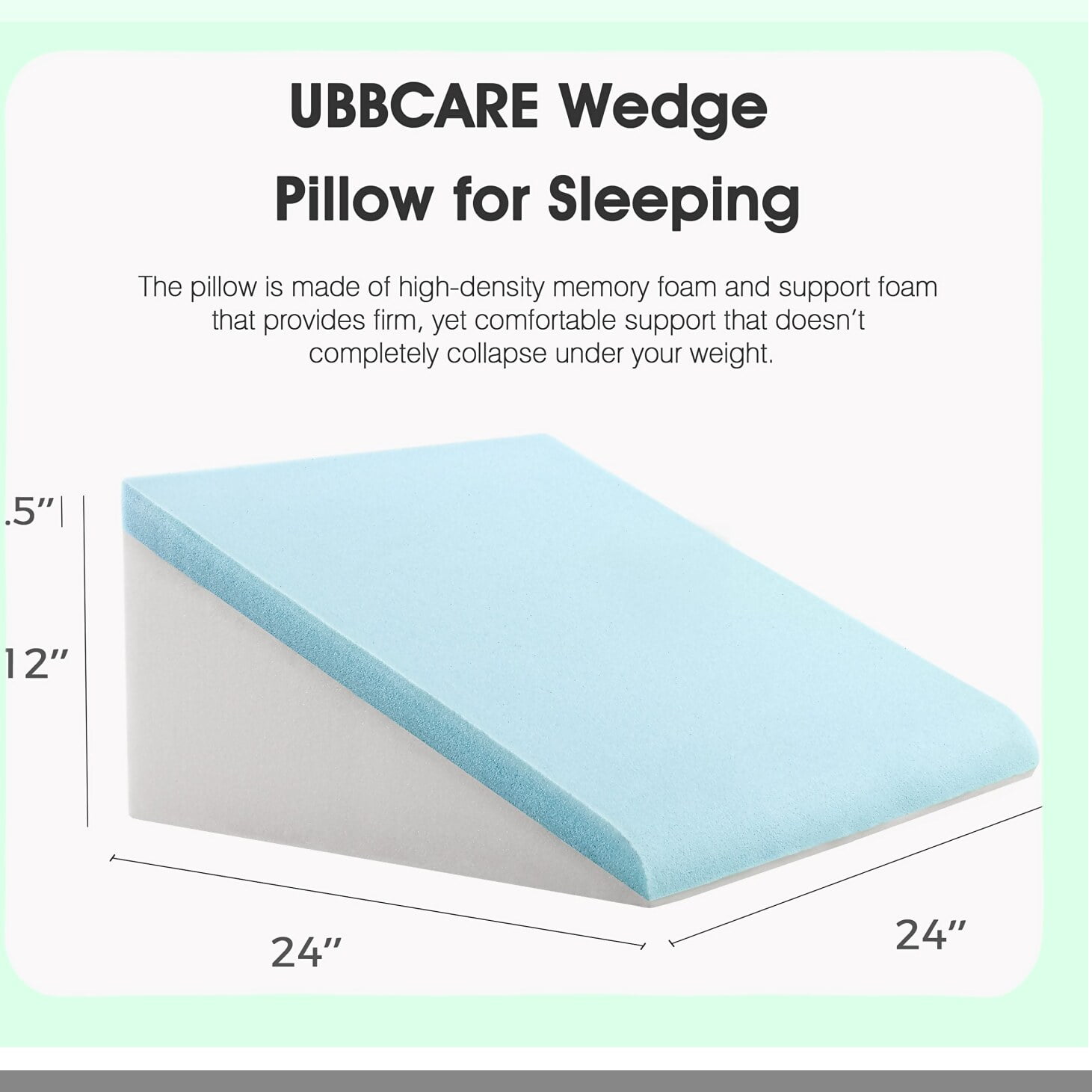 Gel memory foam wedge pillow sale