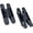 Black, variant on ABCISI 2 Pack Hidden Door Hinges, 6 inch 3-Way Adjustable Concealed Hinges Zinc Alloy 180 Degree Heavy Duty Swing Invisible Door Hinges (Black)