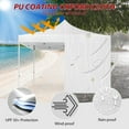 thumbnail image 4 of 10x10 Pop Up Commercial Canopy,Heavy Duty Canopy Tent with 3 Side Walls Instant Shade, 1 Wheeled Bag, 8 Ground Pegs for Stall/Outdoor/Party Events, 4 of 8