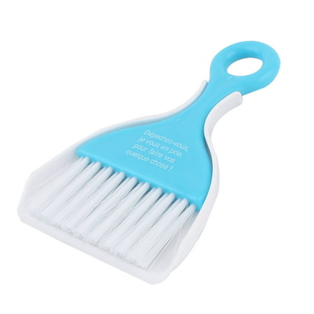 Car Dashboard Window Keyboard Air Outlet Vent Cleaning Brush Dustpan Blue 2 in