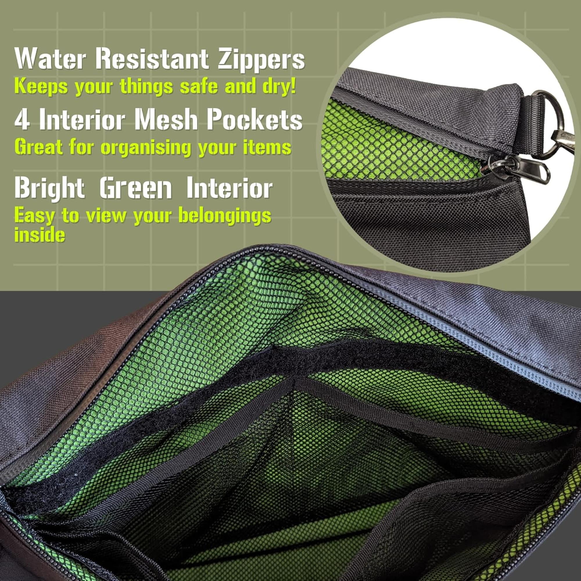 Lockable Travel Organizer Bag with Combination Lock, Secure Storage Pouch for Daily Use, Travel, Camping & Outdoor Trips