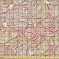 thumbnail image 2 of Floral Sofa Upholstery Fabric by the Yard, Rose Stems Pattern Vintage Romance Feminine Design, Decorative Fabric for DIY and Home Accents, Pink Dried Rose by Ambesonne, 2 of 5