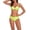 Yellow, variant on MSJUHEG Halter String,Thong String 2 Piece Bikini Set,Push Up,Bikini Sets for Women,Womens Bikini,Bralette Bikini Set,Tie Back Bathing Suit Black L