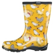 Sloggers Womens Rain & Garden Chicken Print Boot