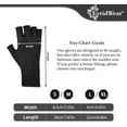 thumbnail image 2 of EvridWear Unisex Men Women Merino Wool String Knit Liner Fingerless Touchscreen Gloves (Black, L/XL), 2 of 8