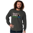 thumbnail image 5 of Popeye Cartoon Spinach Dad Joke Fuel Men's Long Sleeve Tee T Shirt Brisco Brands S, 5 of 6
