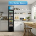 thumbnail image 2 of Commercial Merchandiser Refrigerator, One Glass Door, 6 cu.ft, Upright Display Beverage Cooler, 2 of 7