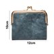 thumbnail image 2 of Cartera para mujer pequeña Rfid para mujer, monedero vintage de cuero plegable compacto con cremallera y cierre de beso, 2 of 6