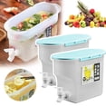 thumbnail image 1 of 2PCS Cold Water Kettle 3.5L Beverage Dispenser With Faucet High Temperature Resistance Iced Tea Beverage Bucket Cold Drink Juice Dispenser Jug For Party Restaurant (2PCS) Blue, 1 of 8