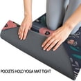 thumbnail image 3 of Pioneer Flower Floral Print Pattern Hot Yoga Mat Towel Non Slip for Hot Yoga - Quick-Drying Yoga Mat Cover with 4 Corner Pockets with Travel Bag - Hot Yoga Towel Non Slip 70"x26", 3 of 6