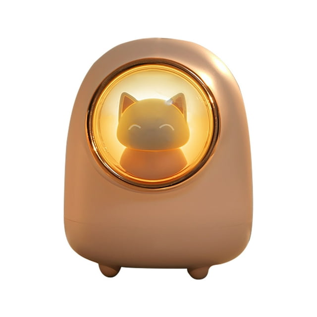 Humidificateur Évaporatif de Qualité Sans Fil Capsule Spatiale Mignon Générateur de Brume avec Lampe de Nuit à DEL