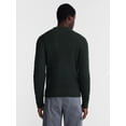 thumbnail image 3 of George Men's and Men's Big & Tall Shaker Stitch Crewneck Sweater, Midweight, Sizes XS-3XLT, 3 of 5